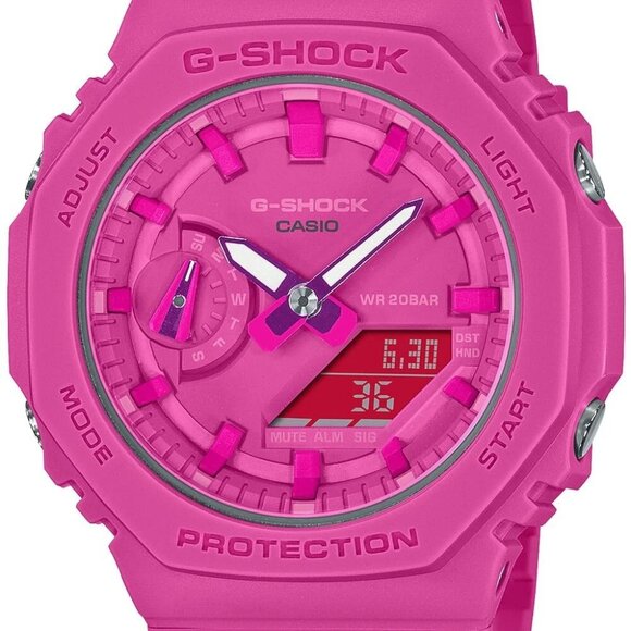 CASIO G-SHOCK Mid-Size Model GMA-S2100P-4A Ladies Hot Pink Fusion - Picture 4 of 10